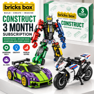 Bricks Box Construct 3 Month Subscription with advanced brick building projects