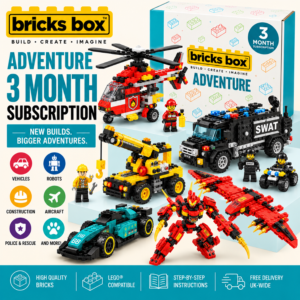Bricks Box Adventure 3 Month Subscription with brick building kits