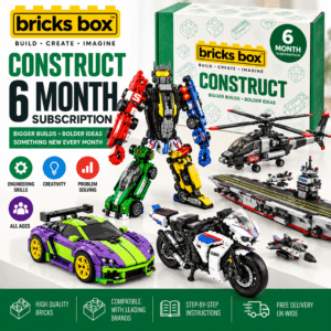 Bricks Box Construct 6 Month Subscription with advanced brick building projects