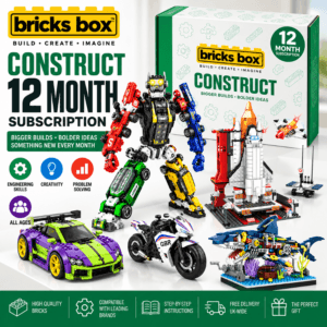 Bricks Box Construct 12 Month Subscription with advanced brick building projects