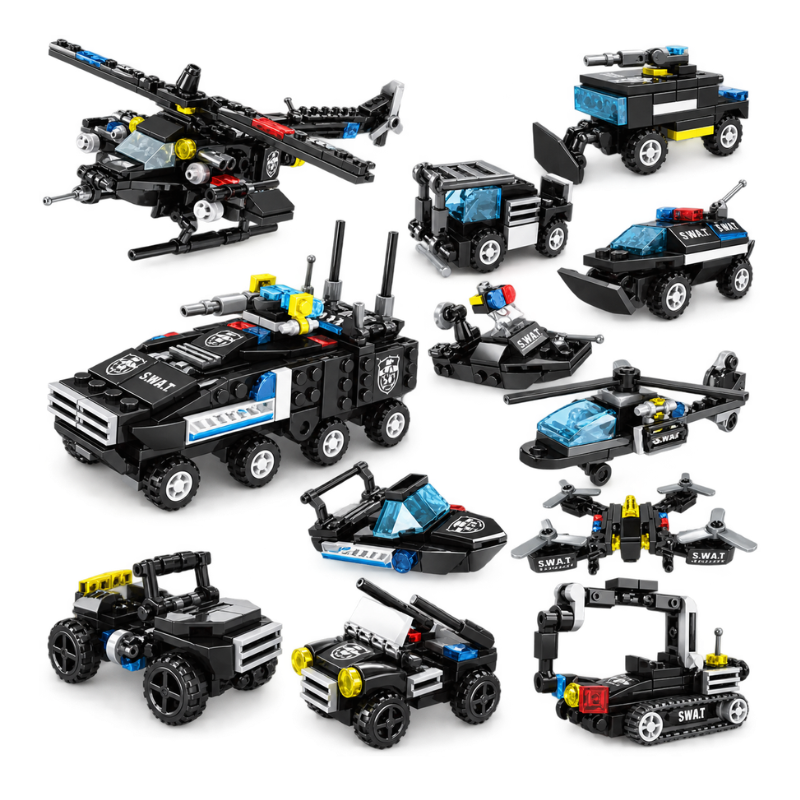 Bricks Box Adventure Police Transformer 10-in-2