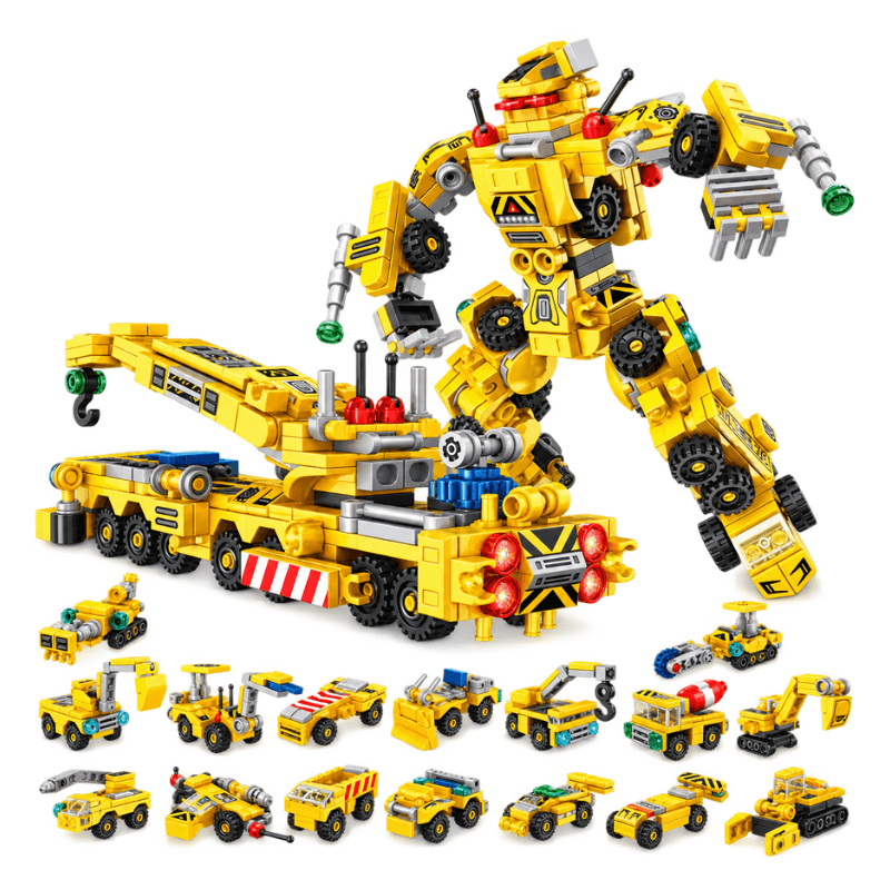 Bricks Box Construct subscription range with advanced brick building projects Transport Transformer