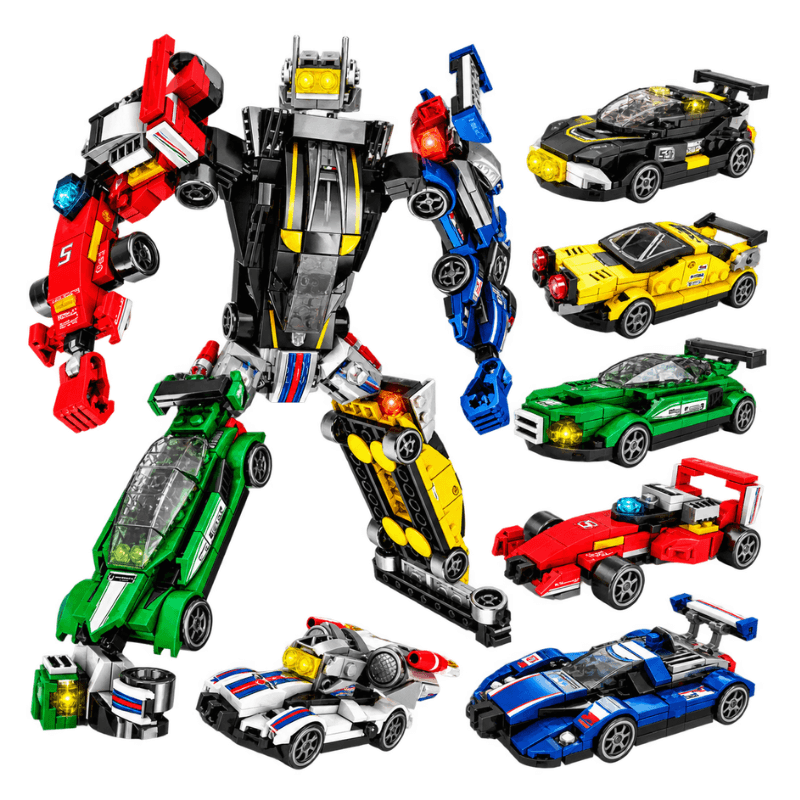 Bricks Box Construct subscription range with advanced brick building projects Car Transformer