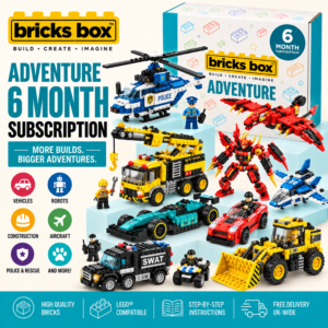 Bricks Box Adventure 6 Month Subscription with brick building kits